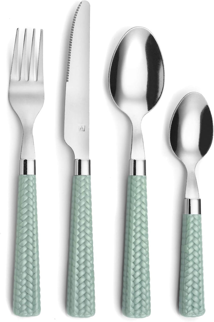 Amefa PAILLE Besteckset 24-teilig | Besteck Set für 6 Personen | Edelstahl Besteck Spülmaschinenfest