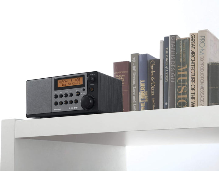 Sangean DDR-31 Tischradio - Digital radio mit DAB+ und FM - Aux-in - schwarz schwarz ohne Bluetooth,