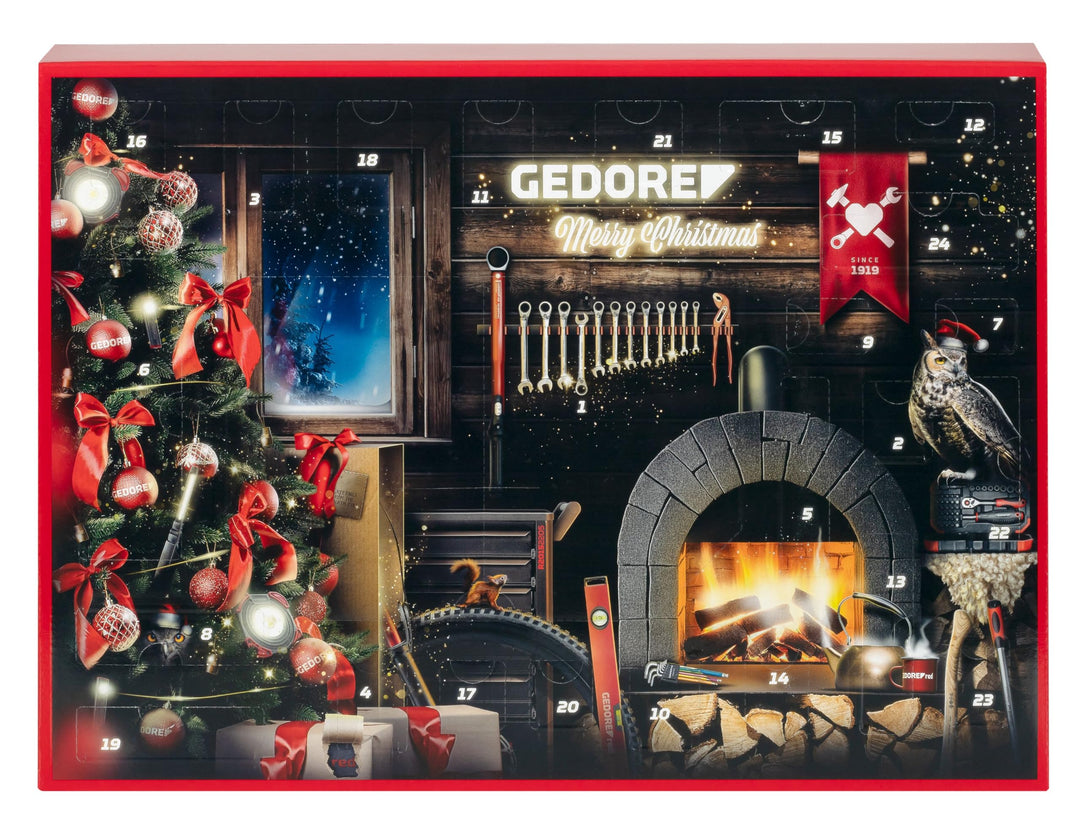 GEDORE red R49013033 Adventskalender 2024, 33 teilig, Adventskalender für Männer, Männer Geschenk, W