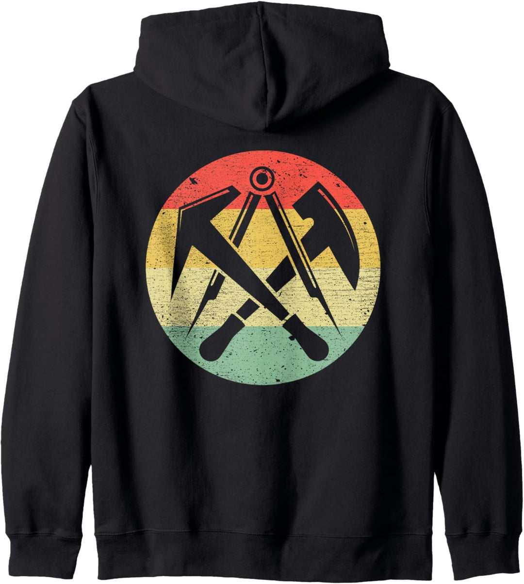 Retro Dachdecker Zunftzeichen Kapuzenjacke