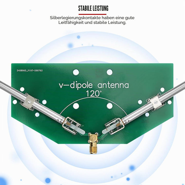 Antenne V-Dipol Funkfrequenz 78M-1 GHz Funk-Ersatzantenne Universal-Innenraum-Akzeptor