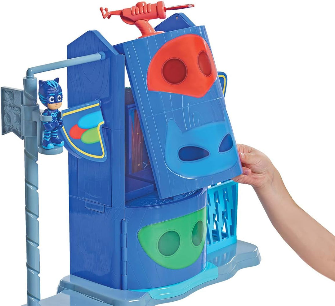 Simba 109402375 - PJ Masks Hauptquartier / Mission Control Spielset / mit Catboy und Romeo Figur / P