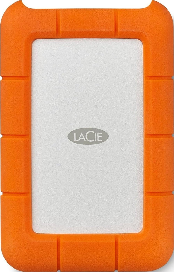 LaCie Rugged 4TB tragbare externe Festplatte, 2.5 Zoll, PC &amp; Mac, inkl. USB-C w/o USB-A Kabel, inkl.