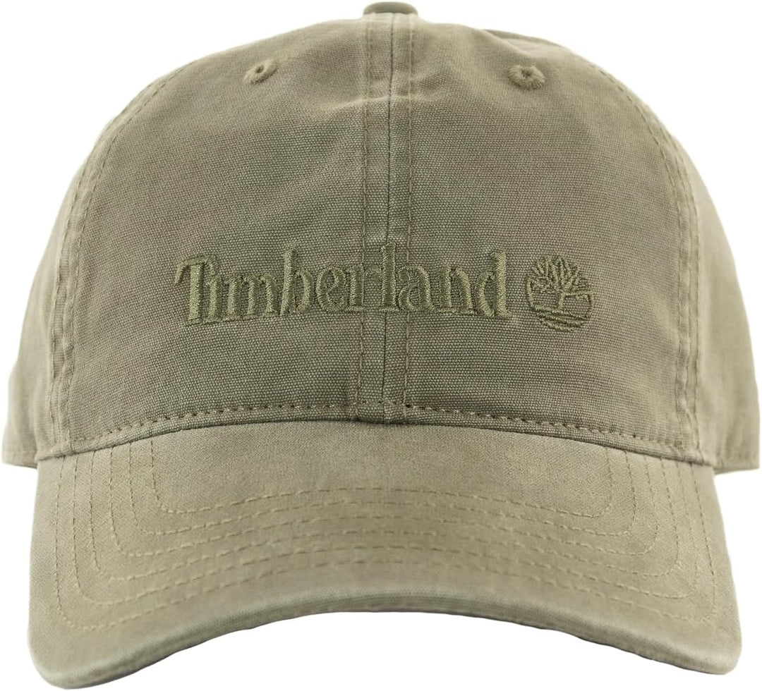 Timberland Herren-Baseballmütze mit Lederaufnäher-Logo Einheitsgrösse Grün, Einheitsgrösse Grün