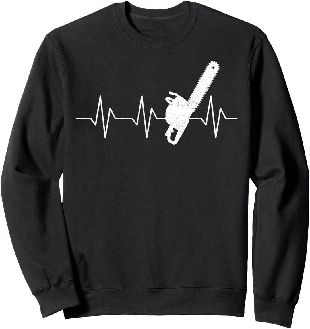 Holzfäller - Kettensäge Herzschlag Sweatshirt