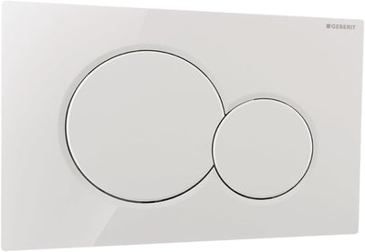 Geberit 115770115 Bet-Platte Sigma01 Betätigungsplatte 115.770.115, weiss, 1 Stück, Weiss