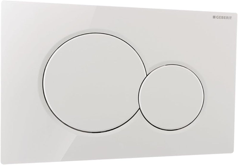 Geberit 115770115 Bet-Platte Sigma01 Betätigungsplatte 115.770.115, weiss, 1 Stück, Weiss