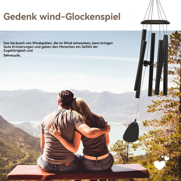 Windspiele FüR DraussEn HäNgend Windspiele - 6 RöHren Chimes FüR Garten, Balkon,Windspiel Garten -Ga