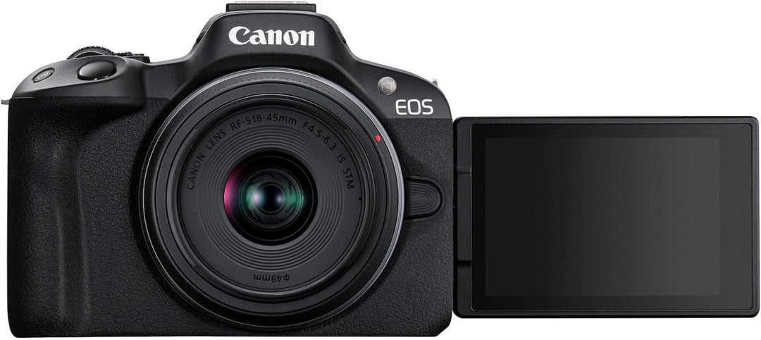 Canon EOS R50 Systemkamera + RF-S 18-45 is STM Objektiv + RF-S 55-210mm F5-7.1 is STM - Spiegellose
