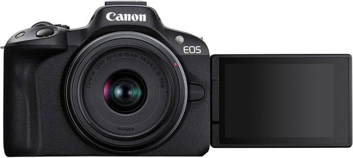 Canon EOS R50 Systemkamera + RF-S 18-45 is STM Objektiv + RF-S 55-210mm F5-7.1 is STM - Spiegellose
