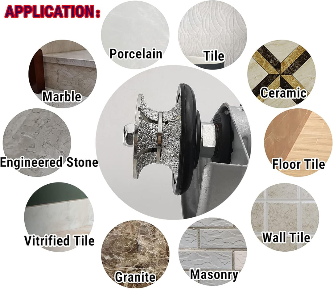 NBB Diamant-Profilscheibe Diamantfräser Fräsbohrer Trenn Reibahle Profilierungs-Bit für Porzellan Fl