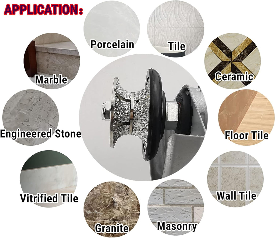 NBB Diamant-Profilscheibe Diamantfräser Fräsbohrer Trenn Reibahle Profilierungs-Bit für Porzellan Fl