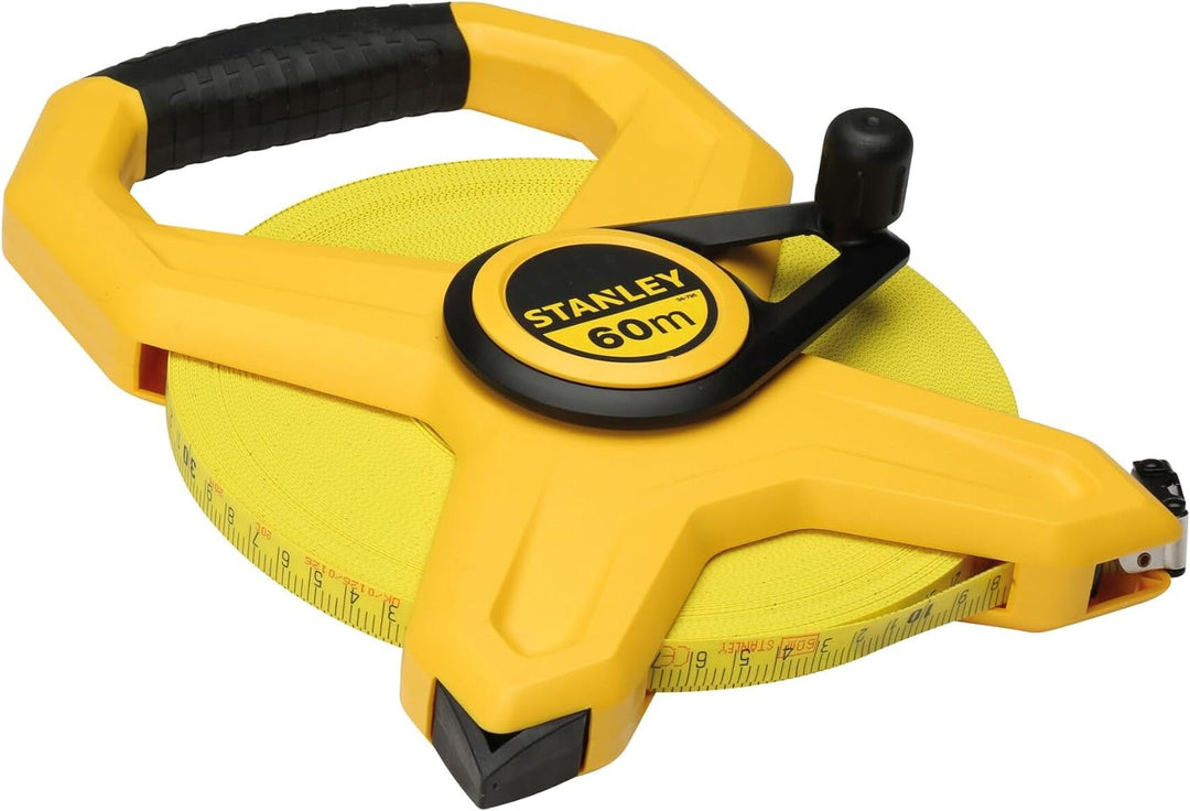 Stanley Rahmenbandmass Standard Fiberglas (60 m Länge, 12.7 mm Breite, UV-resistent, Genauigkeitskla