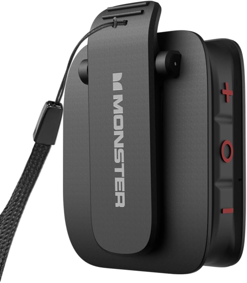 Monster Blaster Micro Ultraportabler Kabelloser Lautsprecher, Bluetooth 5.4, IPX7 Wasserdicht, 8 Stu
