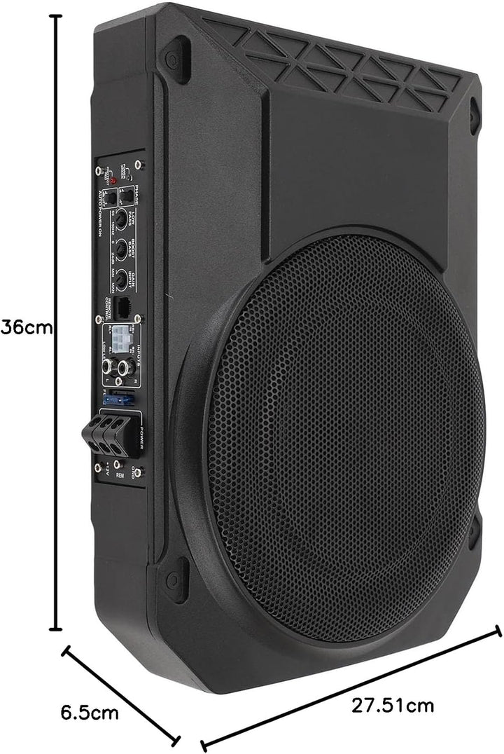 10 Zoll Aktiv Subwoofer, Ultra Dünn 800W 2.5 Ohm, Unter Sitz für Fahrzeug Sound-System, mit Controll