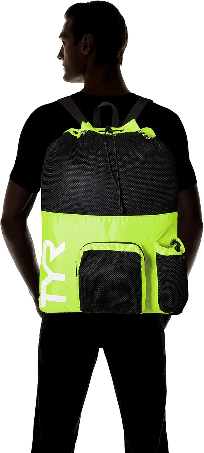 TYR Unisex Big Mesh Mummy Rucksack Tasche Einheitsgrösse Gelb, Einheitsgröße Gelb