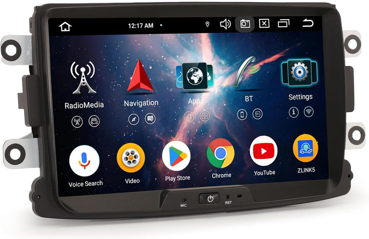 Erisin 8 Zoll Acht-Kern Android 14 DAB+ Autoradio Für Dacia Sandero Lodgy Logan Dokker Duster 2012-2