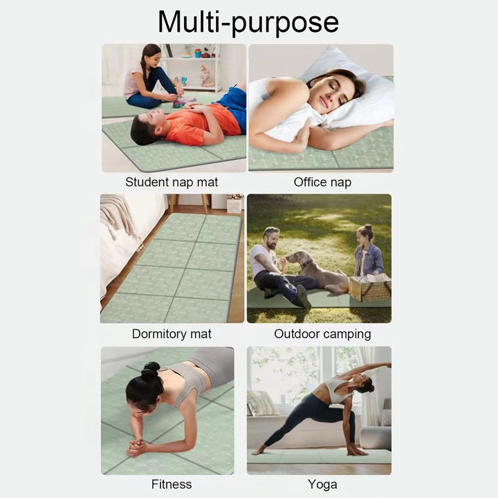 Reise-Yogamatte, rutschfest, faltbar, tragbar, für Zuhause, Yoga, dick, faltbar, Pilates-Bodenübung