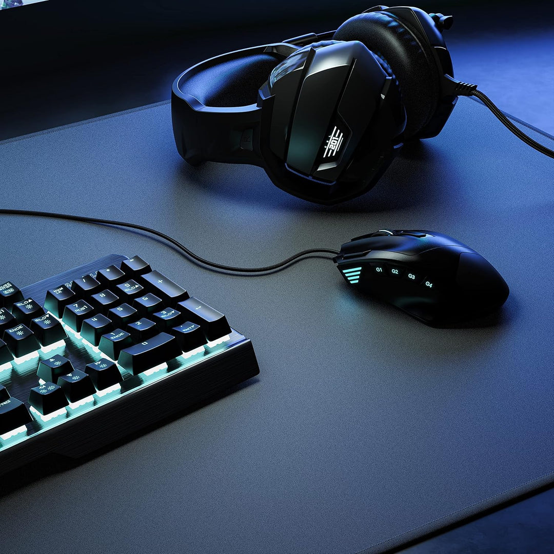 TITANWOLF - Übergrösse Mauspad Gaming 1000x600mm - XXXL Mousepad gross mit Motiv - Tischunterlage La