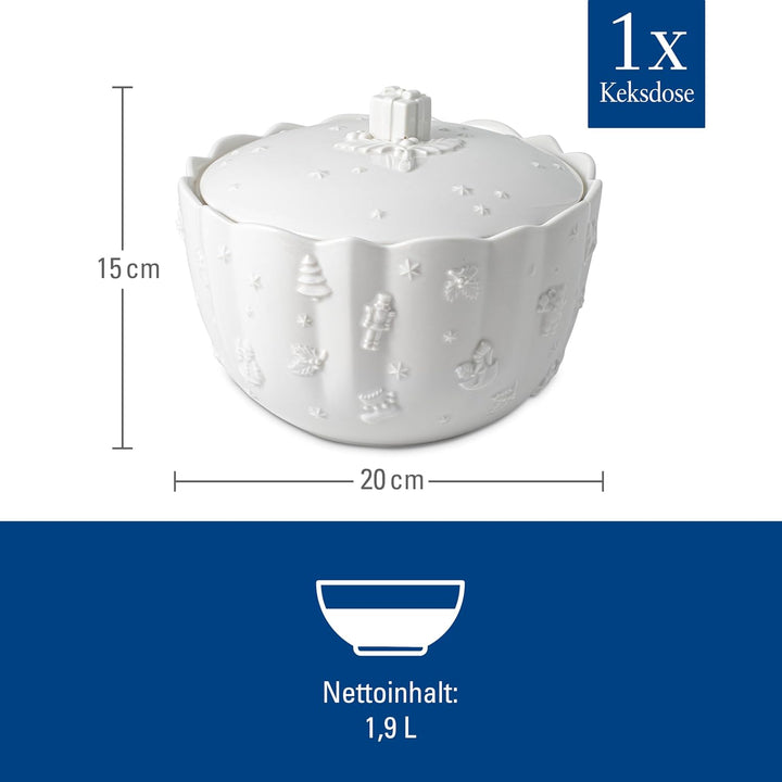 Villeroy & Boch - Toy’s Delight Royal Classic Gebäckdose, grosse Vorratsdose mit Reliefmuster, Premi