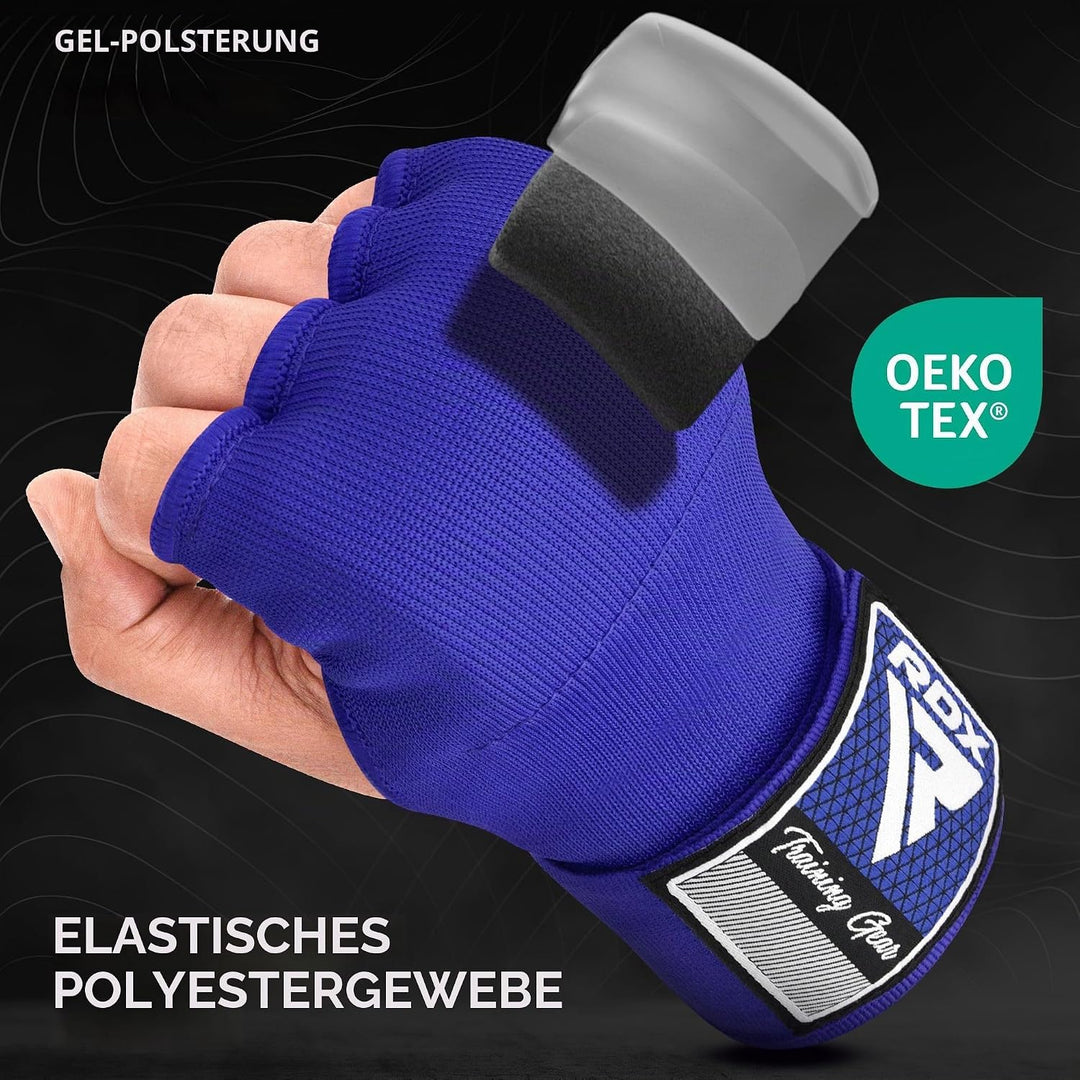 RDX Gel Innenhandschuhe Boxen MMA Muay Thai Training, Elastisch Boxbandagen 100cm Lang Handgelenkban