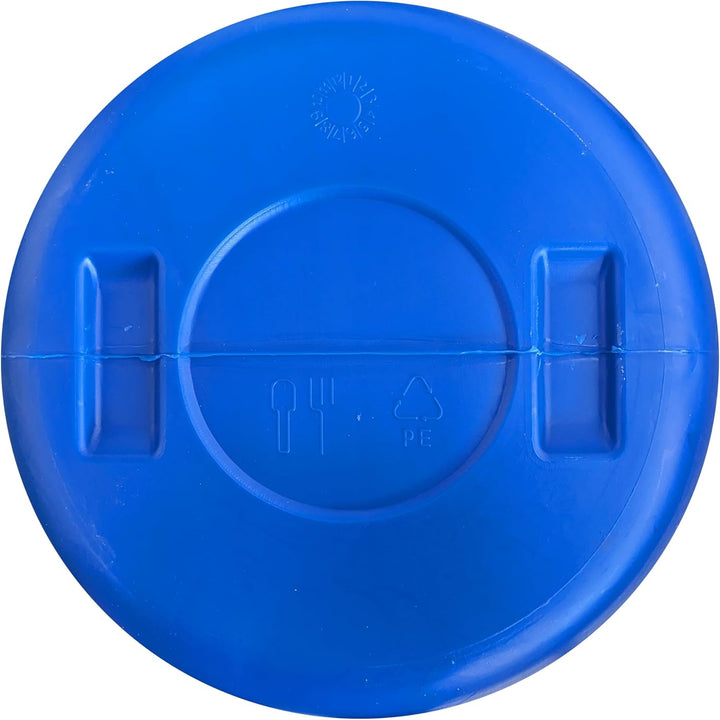 plasteo® 85 Liter Weithalsfass mit Deckel und Spannring, Lebensmittelecht BPA-Frei, Futtertonne Kuns