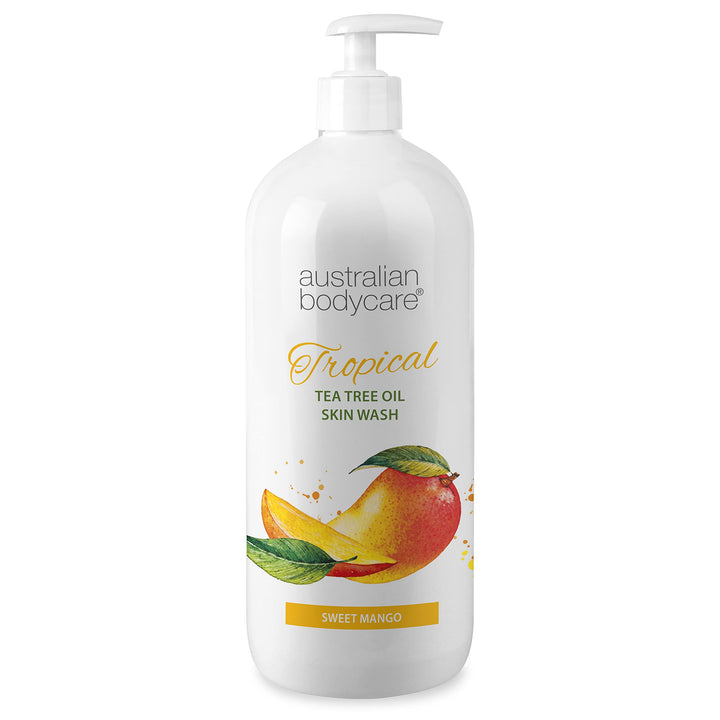 Australian Bodycare Skin Wash Professional 1000 ml | Teebaumöl + Mango Duschgel für den Körper | Mac