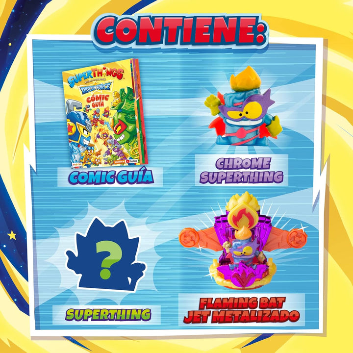SUPERTHINGS RIVALS OF KABOOM PST10S112SP00 Superthig efecto Cromado + 1 Rescue Jet Metalizado SuperT