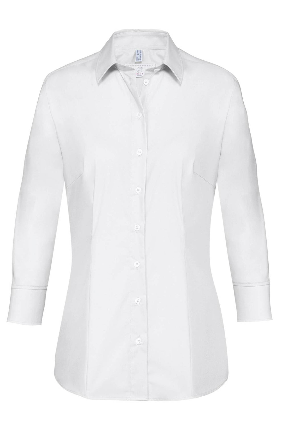 Greiff Grösse 32 Corporate Wear Basic Damen Bluse 3/4-Arm Regular Fit Weiss Modell 6517