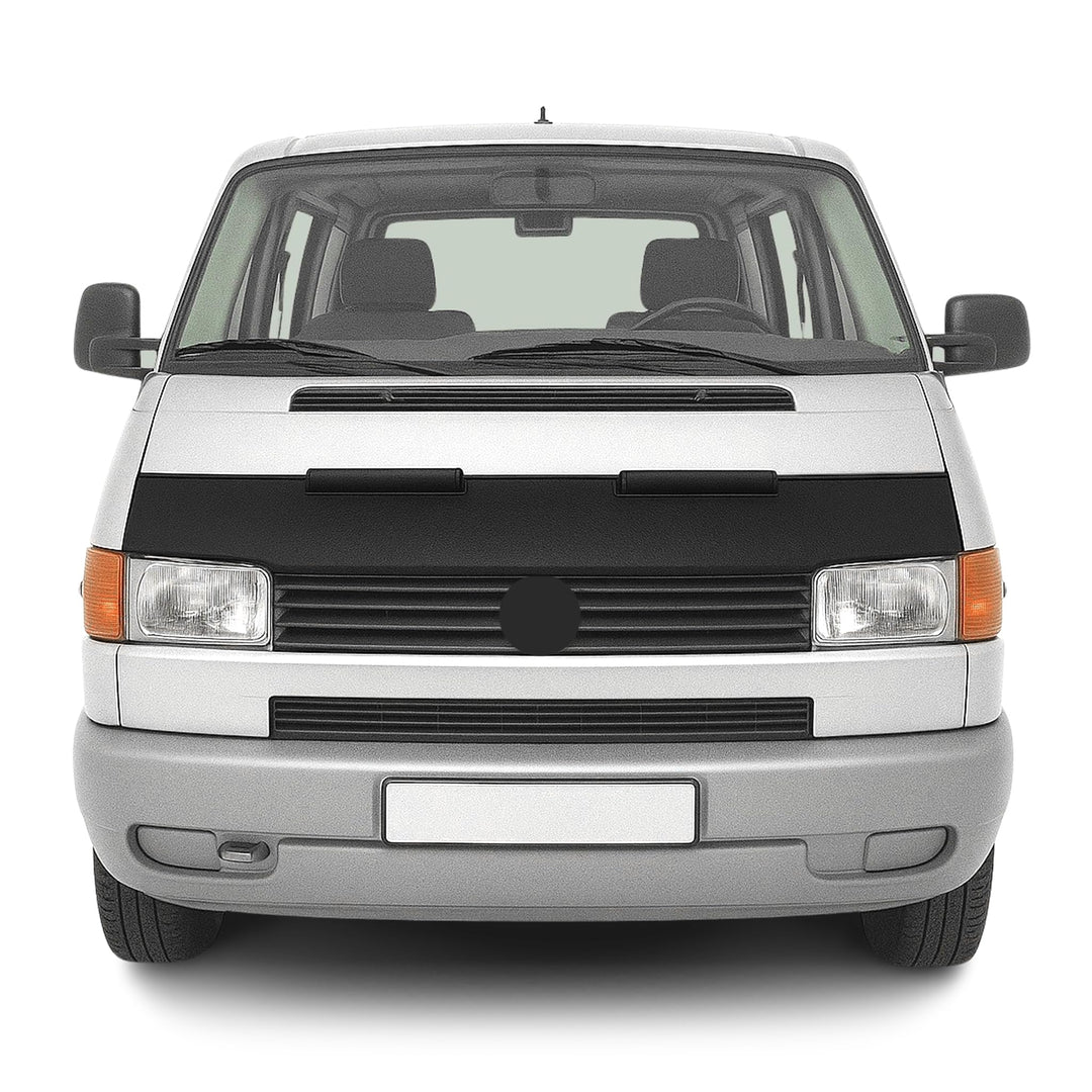OMAC Haubenbra Steinschlagschutz kompatibel mit VW Transporter T4 1990-2003 Kurzer Nase Halb Schwarz