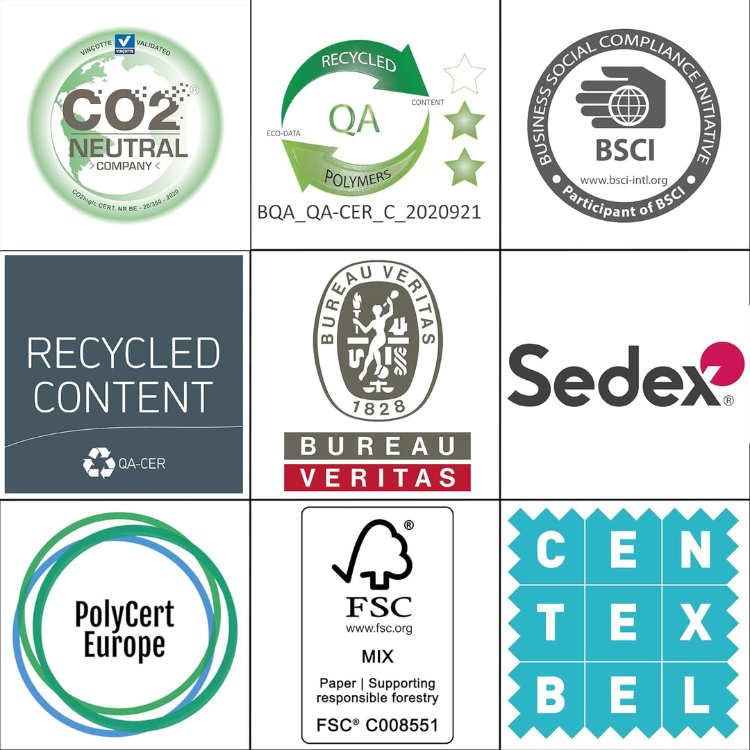 Ecopots Pflanzschale Sofia Dunkel Hell Grau - 30 x 13 cm oval gross - Pflanzentopf aus Recycling Kun