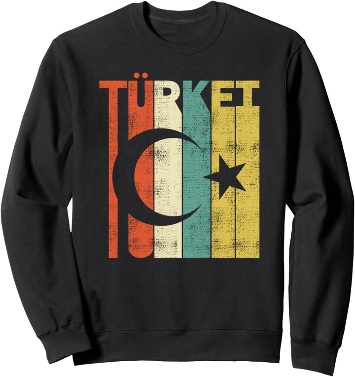 Retro Türken Vintage Türkei Flagge Geschenke Sweatshirt