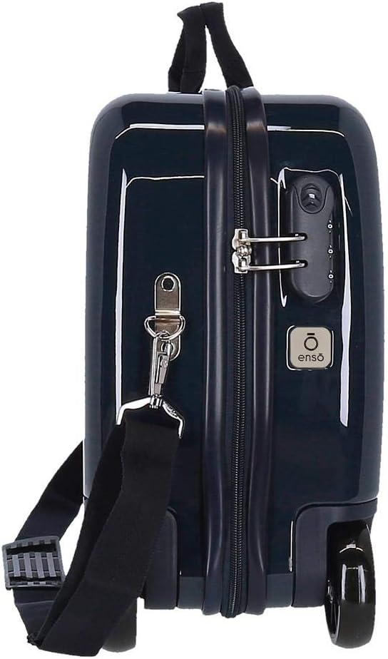 Enso Gamer Kinderkoffer, Blau, 50 x 38 x 20 cm, starr, ABS, seitlicher Kombinationsverschluss 34 1,8