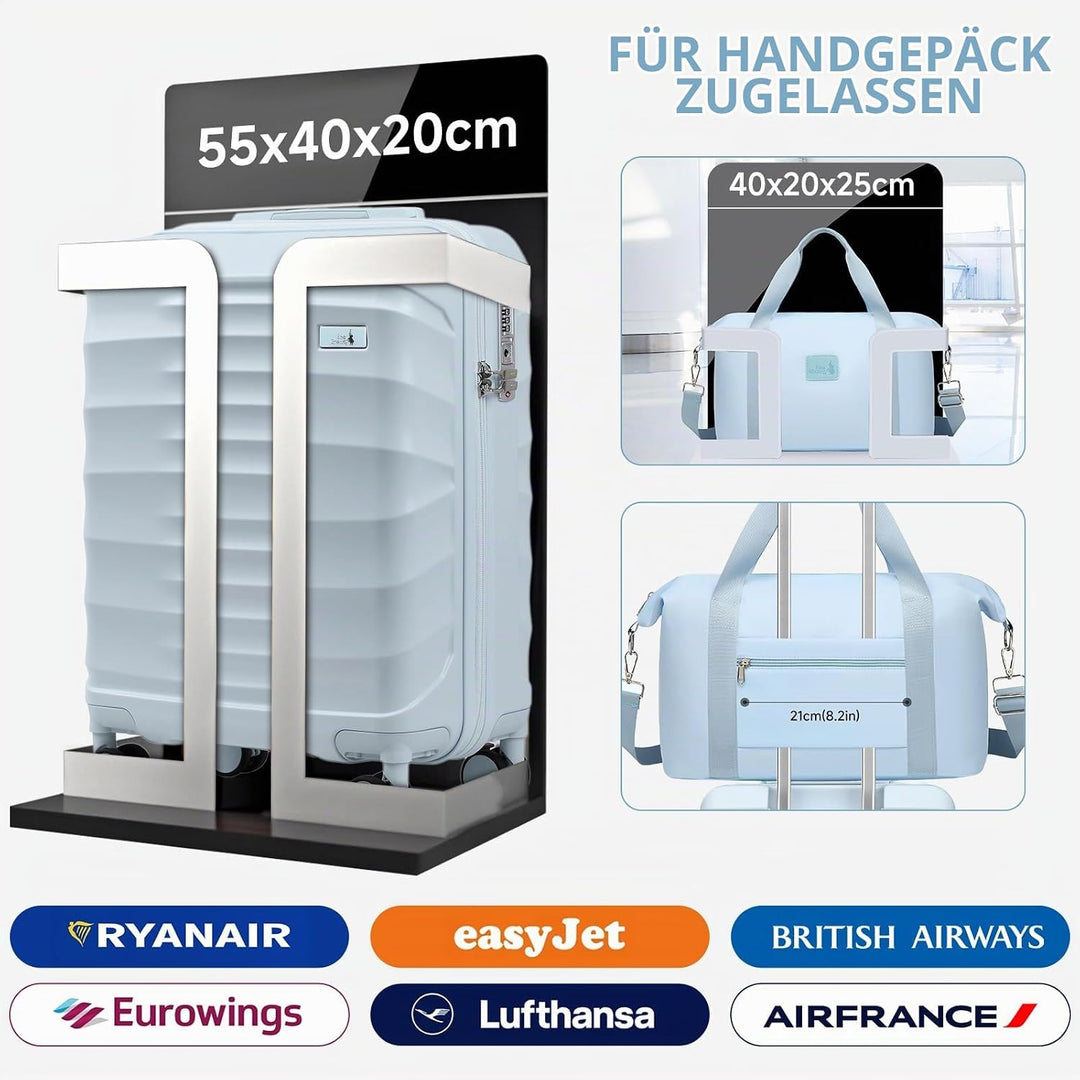 Sea choice Reisekoffer Set 5 Teilig ABS Hartschale Trolley Kofferset Gepäckset Grosse Kapazität Hand