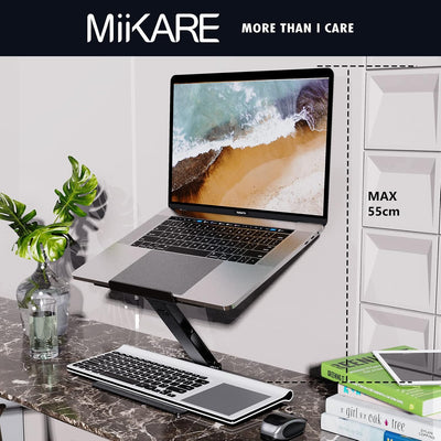 MiiKARE Laptop Ständer höhenverstellbar,Laptop Halterung Schreibtisch mit Schlüssel,Höhen und Winkel