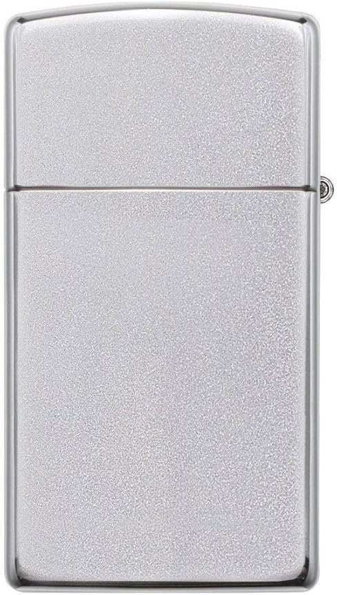 Zippo 1605 60001179 Satin Finish Slim Feuerzeug, Messing, Satin Finish