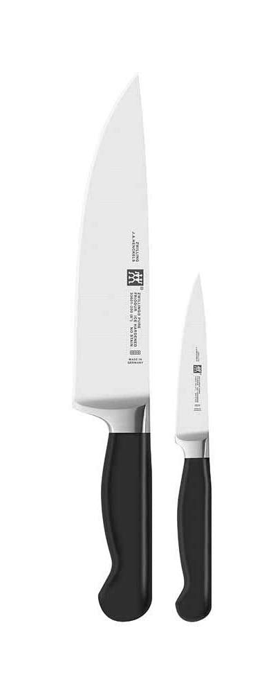 Zwilling 33620-004-0 Pure Messerset, 2-tlg., Rostfreier Spezialstahl, Zwilling Sonderschmelze, Kunst