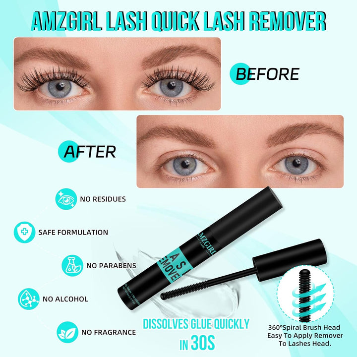 Lash Bond und Seal und Remover Kit Cluster Wimpern Kleber Entferner Wasserdicht DIY Wimpern Verlänge