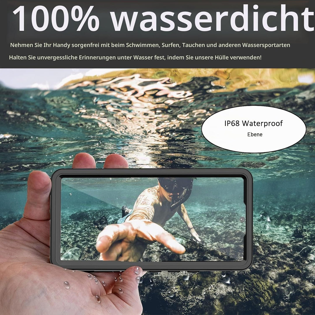 Miimall Schutzhülle für Google Pixel 7A, wasserdicht, IP68, HD-Displayschutz, 360 °, stossfest, robu