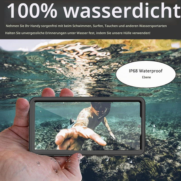 Miimall Schutzhülle für Google Pixel 7A, wasserdicht, IP68, HD-Displayschutz, 360 °, stossfest, robu