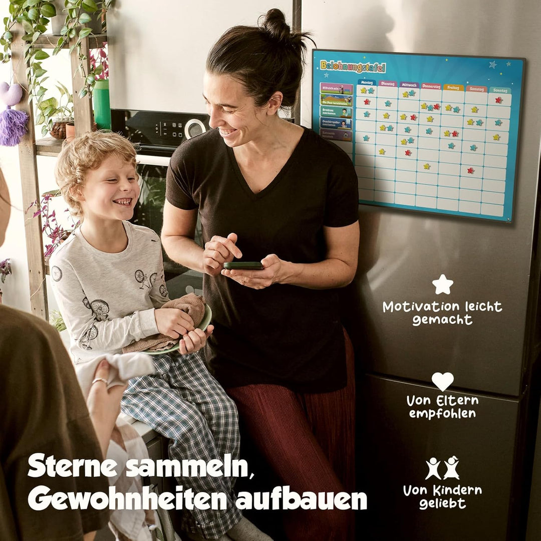 Belohnungstafel für Kinder – perfekt für Kleinkinder, zum Lernen von Verantwortung und für das Saube