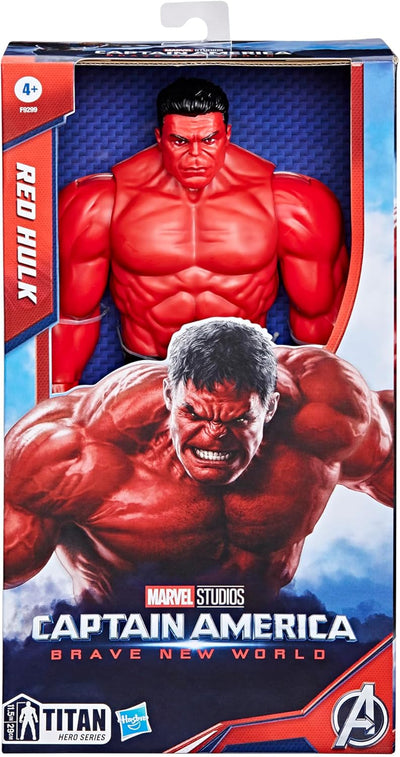 Marvel Studios Captain America Brave New World, Titan Hero Serie Deluxe Red Hulk Action-Figur