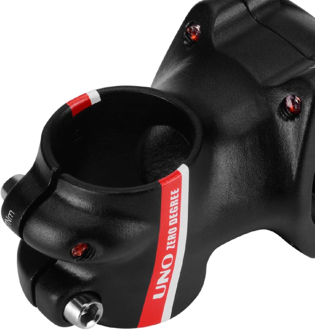 BESNIN Fahrrad Vorbau Downhill Fahrrad Lenker vorbau Fahrrad Schaft aus 31,8 * 35/45 mm 0 Grad rot/w