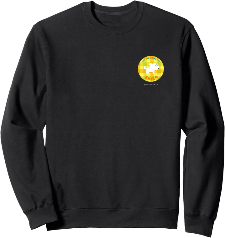 Crayon Shin-chan happy!Shiro Gingham check Sweatshirt