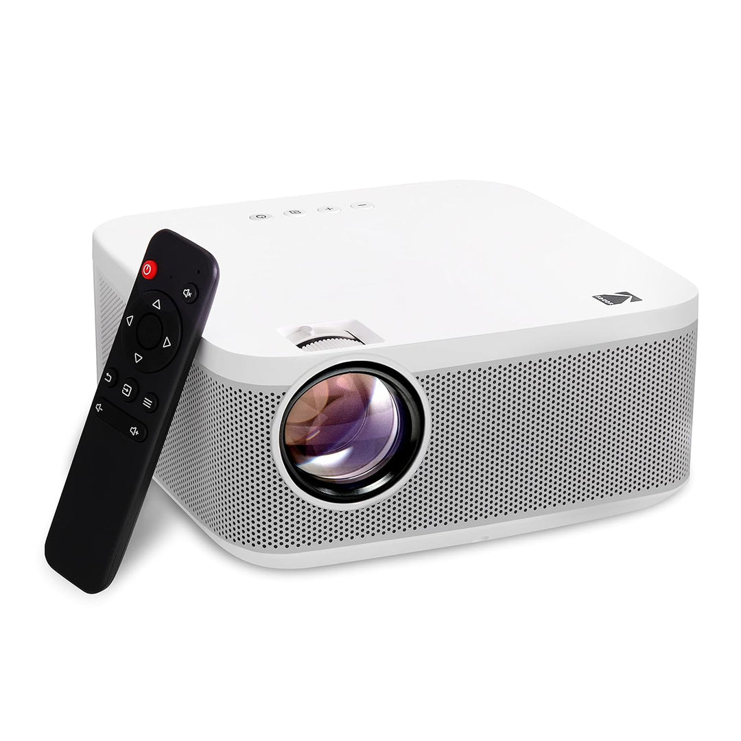 Kodak FLIK X10 Full HD Multimedia-Projektor-Kit | Kompaktes tragbares 1080p-Mini-Heimkinosystem mit
