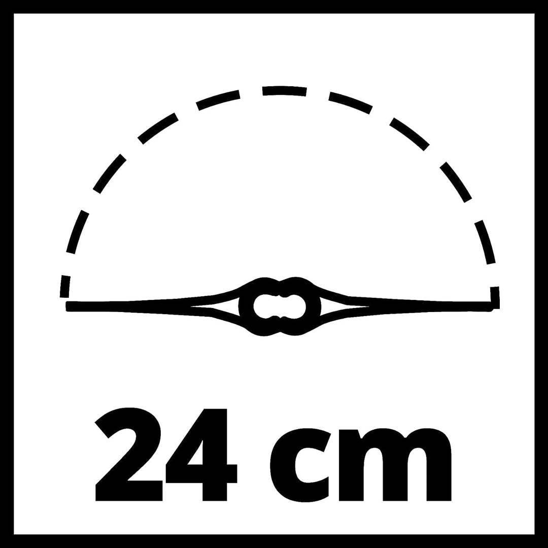 Einhell Akku-Rasentrimmer GC-CT 18/24 Li P Power X-Change (Li-Ion, 18 V, 8.500 min-1,24cm, Zusatzhan