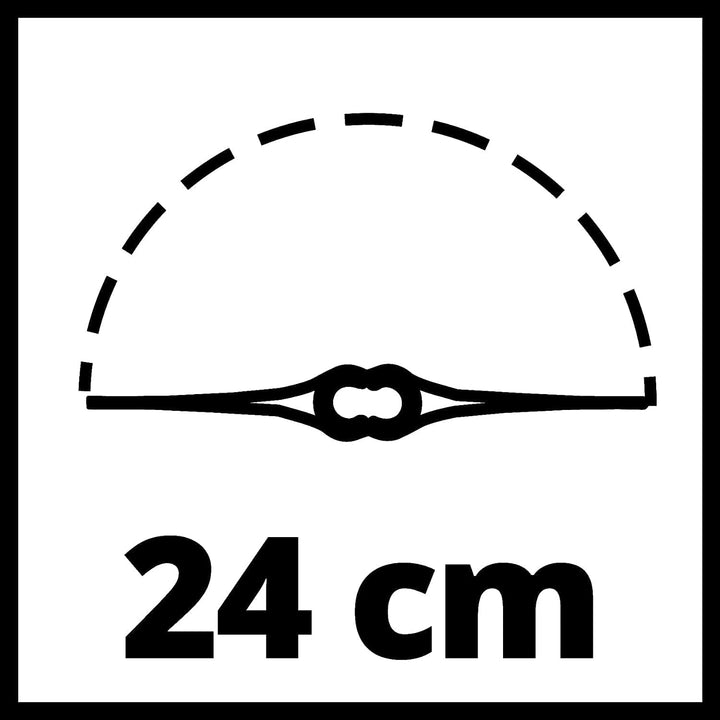 Einhell Akku-Rasentrimmer GC-CT 18/24 Li P Power X-Change (Li-Ion, 18 V, 8.500 min-1,24cm, Zusatzhan