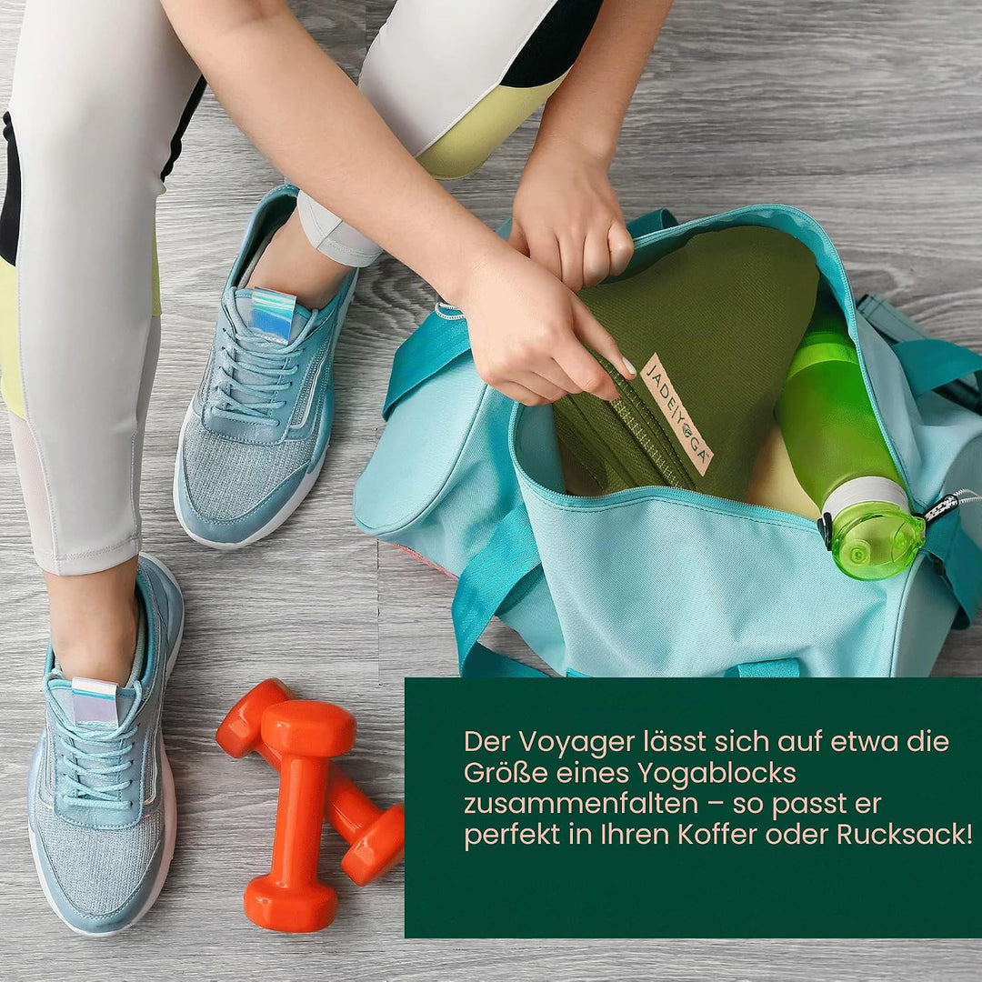 Jade Yoga Voyager Yogamatte, 1,6 mm olivgrün, olivgrün