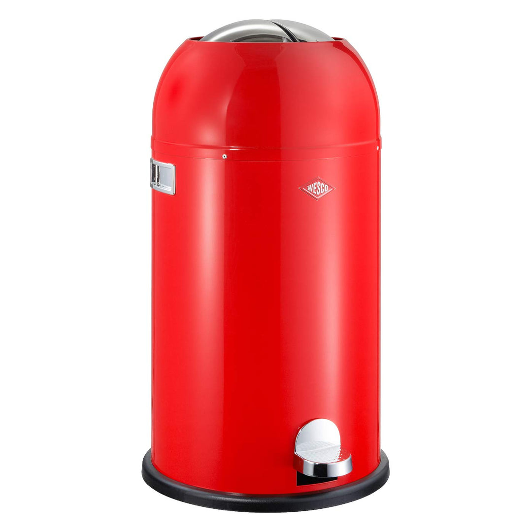 Wesco 33 L 184 631 Kickmaster Abfallsammler 33 Liter rot 37.5 x 37.5 x 69cm (L/B/H),, Rot