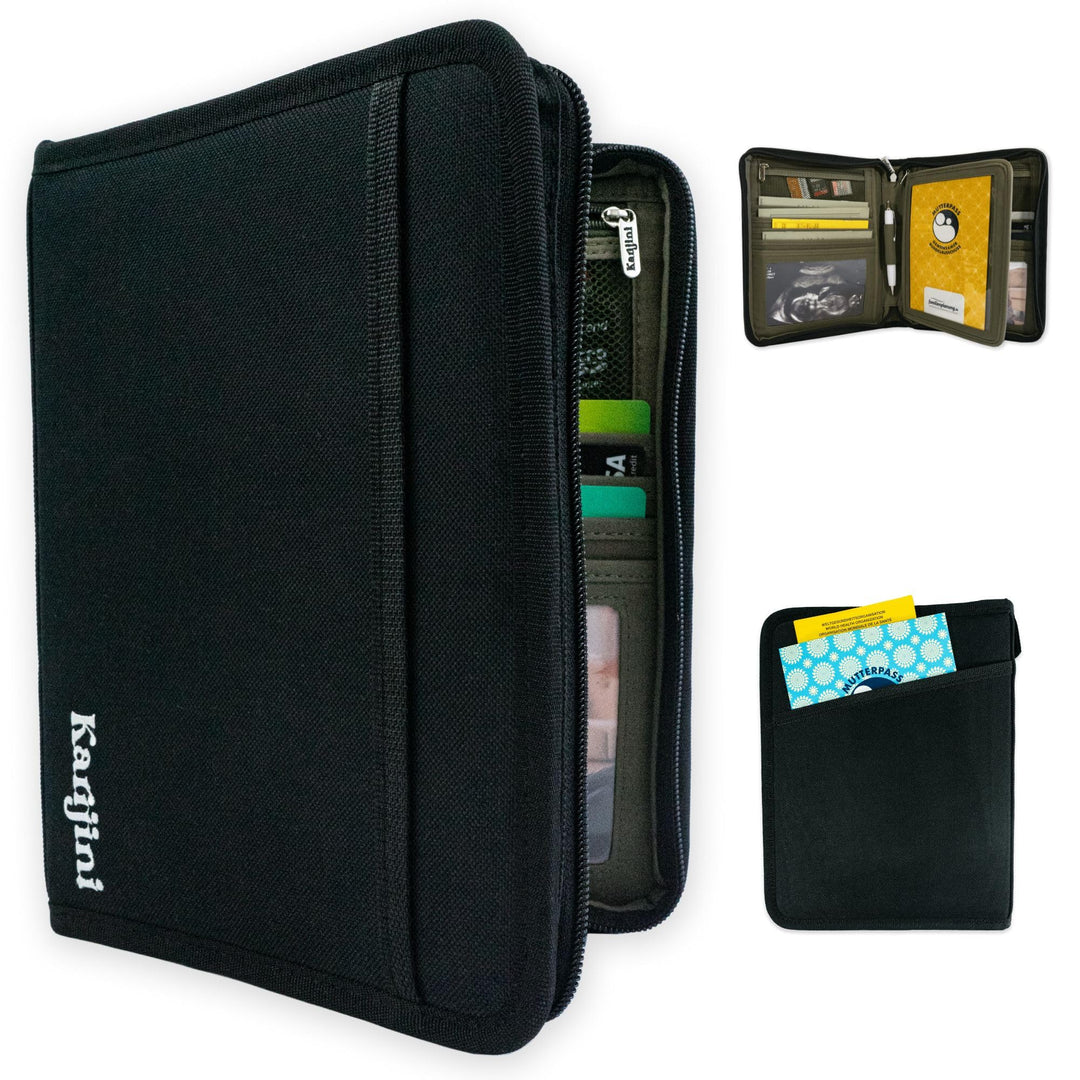 Karijini® Grosser U-Heft Organizer I Reiseunterlagen Organizer I Mutterpass Organizer I Reisepass Ta